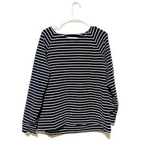 L.L. Bean Long Sleeve Top Striped Soft Nautical Women's Size XL